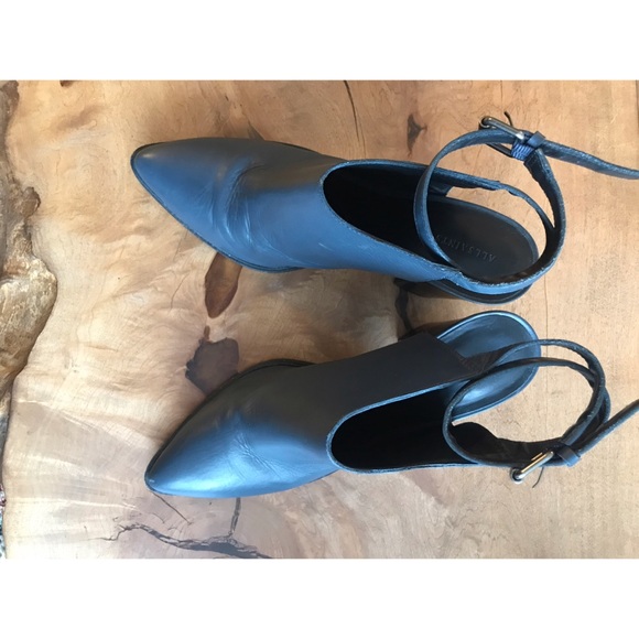 ALL SAINTS leather sling back heels (Ivy heels) - Picture 3 of 5